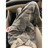 Stetnode Y2K Camouflage Cargo Jeans Women Patchwork Wide Leg Denim Pants Streetwear Vintage High Waist Baggy Straight Trousers New