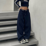 Stetnode Oversized Sweatpants Women Y2K Letter Embroidery Joggers Harajuku Streetwear Wide Leg Pants Vintage Baggy Sports Trousers