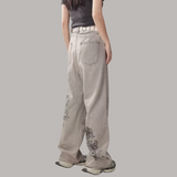 Stetnode Women's Hand Painted Graffiti Jeans