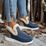 Stetnode Ladies Shoes 2024 High Quality Slip-on Women's Boots Fashion Short Plush Daily Boots Women Winter Round Toe Plus Size Snow Boots