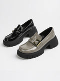 Stetnode Round-Toe Split-Joint Loafers