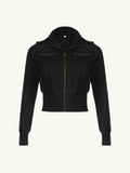 Stetnode Janell Zip-Up Cropped Jacket