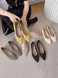 Stetnode Breathable Hollow Solid Color Flat Shoes