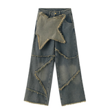 Stetnode Women's High Street Distressed Star Jeans