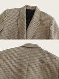 Stetnode Bentlee Checkered Oversize Blazer