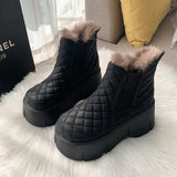 Stetnode Fashion Shoes Women's Winter Thick Soled Snow Boots Plush Women's Casual Sports Shoes Warm and Cold Proof High Top Women's BootsChristmas Gifts