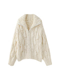 Stetnode Fatma Zip-Up Knitted Jacket