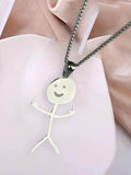 Stetnode Funny Doodle Pendant Necklace