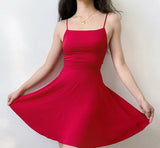 Stetnode Winnifred Backless Halter Dress ~