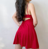 Stetnode Winnifred Backless Halter Dress ~