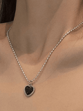 Stetnode 2pcs Heart Pendant Necklace