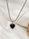 Stetnode 2pcs Heart Pendant Necklace