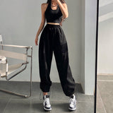 Stetnode back to school spring outfit Saya High-waisted Straight Leg Drawstring Sweatpants