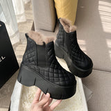 Stetnode Fashion Shoes Women's Winter Thick Soled Snow Boots Plush Women's Casual Sports Shoes Warm and Cold Proof High Top Women's BootsChristmas Gifts