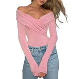 Stetnode Women's Sexy V Neck Long Sleeve