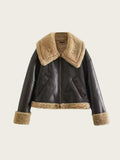 Stetnode Dalis Faux Shearling Aviator Jacket