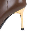 Stetnode Pointed-Toe Split-Joint Boots Pumps