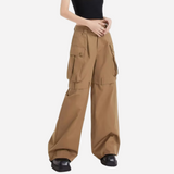 Stetnode Women's American High Waist Cargo Pants