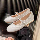 Stetnode Woman Silvery Leather Flats Shoes Fashion Ballet Style Shallow Mouth Single Shoes 2024 Autumn Outdoor Comfort Soft Sole Shoes