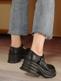 Stetnode Belt Buckle Mary Janes Platform Shoes