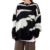 Stetnode Women's High Street Black and White Contrast Sweater