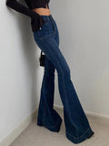 Stetnode Vintage High Rise Elastic Flare Jeans