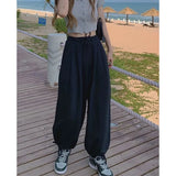 Stetnode Gray Joggers Sweatpants Women Harajuku Streetwear High Waist Harem Wide Leg Pants Korean Casual Loose Sports Trousers New