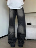Stetnode Vintage Wash Straight Leg Loose Jeans