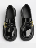 Stetnode Round-Toe Split-Joint Loafers