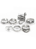 Stetnode 7pcs Engraved Ring Set