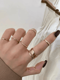 Stetnode 7pcs Simple Joint Finger Ring