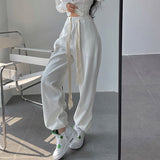 Stetnode back to school spring outfit Alexa Solid Color High Waist Loose Drawstring Sweatpants