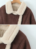 Stetnode Payton Faux Suede Shearling Coat