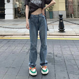 Stetnode Y2K Flare Jeans Women Streetwear Bandage Wide Leg Denim Pants Harajuku Korean High Waist Lace Up Loose Casual Trousers