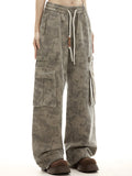 Stetnode Coffee Vintage Wasteland Camouflage Cargo Pants