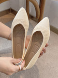 Stetnode Breathable Hollow Solid Color Flat Shoes