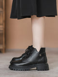 Stetnode Lace-Up Rivet Round-Toe Split-Joint Boots Dr. Martens Boots