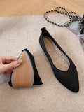 Stetnode Breathable Hollow Solid Color Flat Shoes