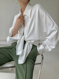 Stetnode 2024 New Fahion Spring Outfit Charlotte Oversized Button Up Collared Shirt