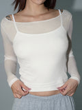 Stetnode 2024 New Fahion Spring Outfit See Through Cover Up Shirt