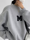 Stetnode 2024 New Fahion Spring Outfit Minimalism Oversized Sweatshirt