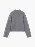 Stetnode 2024 New Fahion Spring Outfit Shift The Focus Oversized Mock Neck Sweater