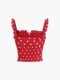 Stetnode 2024 New Fashion Spring Outfit Sweetie Polka Dot Cami Top