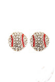 Stetnode Basketball Baseball Football Diamond Stud Earrings