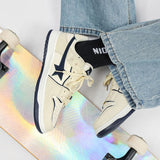 Stetnode back to school Beige & Navy Shooting Star Sneakers