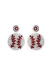 Stetnode Bohemia Baseball Beaded Earrings