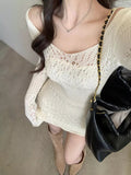 Stetnode summer dress spring outfit Calynda Knitted Lace Mini Dress