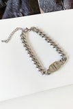 Stetnode Chunky Chain Letter Double D Necklace & Bracelet