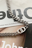 Stetnode Chunky Chain Letter Double D Necklace & Bracelet