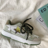 Stetnode back to school Grey Clear Star Sneakers